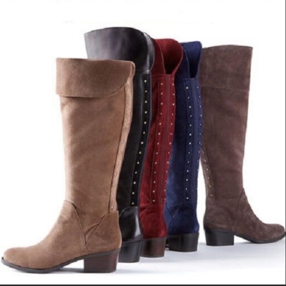 Vince Camuto Briella Taupe Over the Knee Boots 8 - Picture 4 of 13